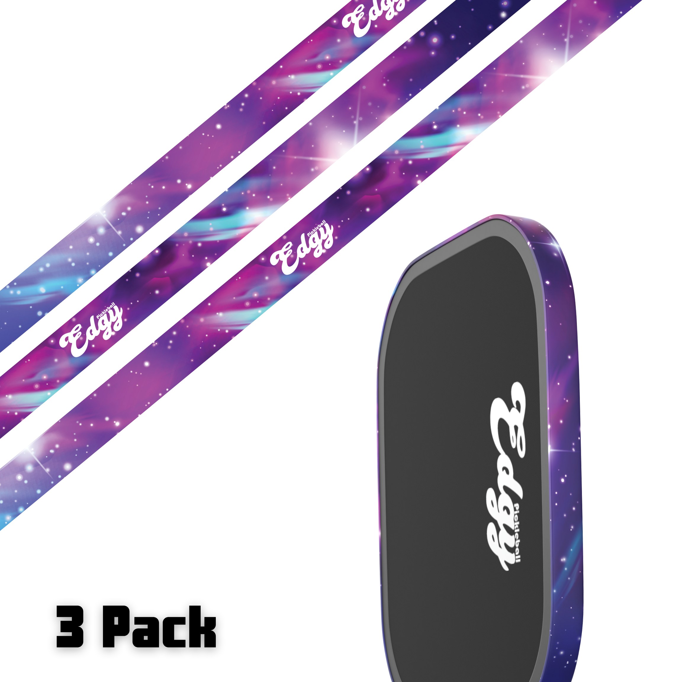 Galaxy Edge Tape (3 pack) - Pickleball Paddle Edge Tape – Edgy