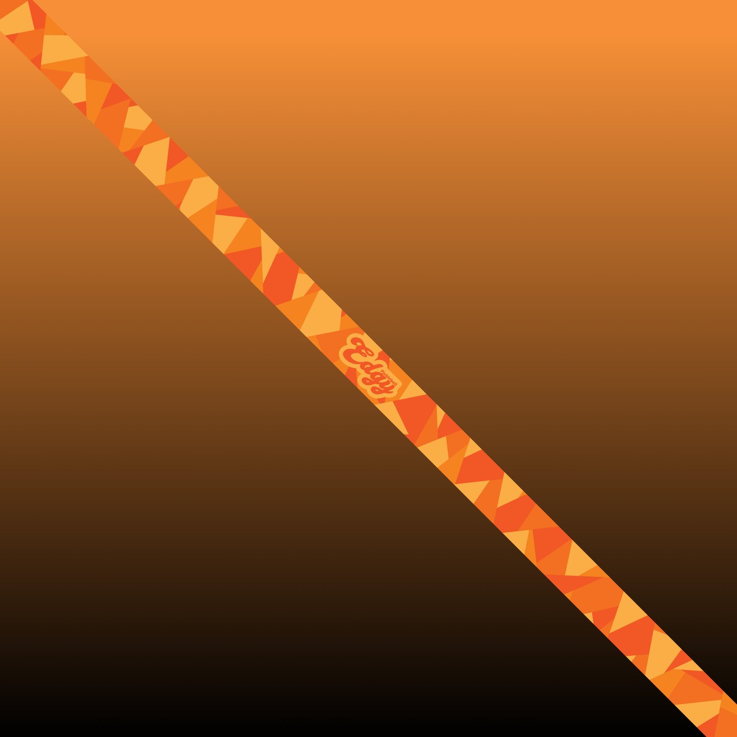 Abstract Orange Edge Tape (3 pack) - Pickleball Paddle Edge Tape