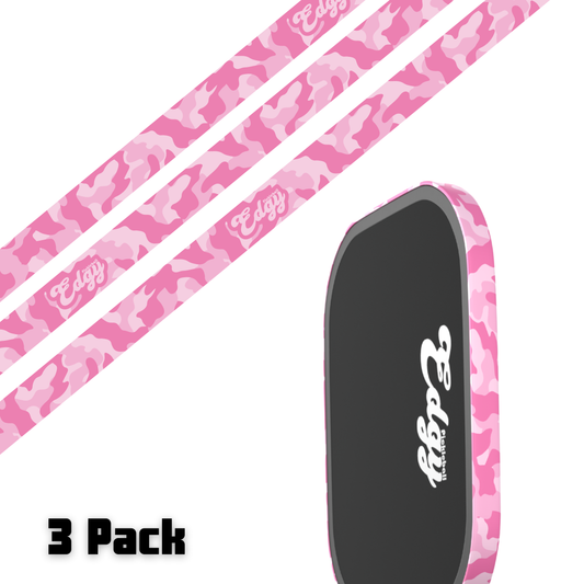 Pink Camo Edge Tape (3 pack) - Pickleball Paddle Edge Tape
