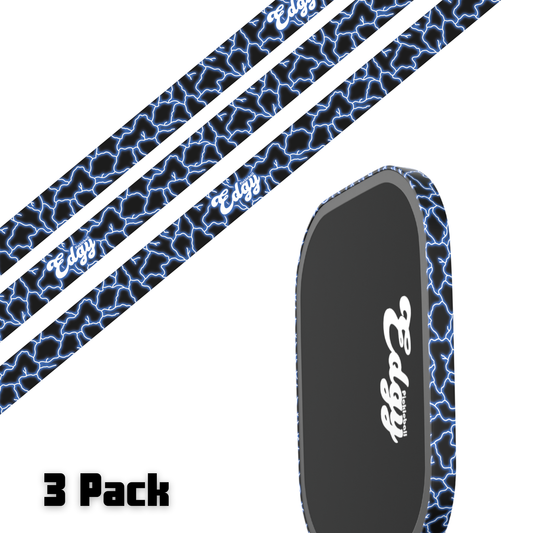 Blue Lightning Edge Tape (3 pack) - Pickleball Paddle Edge Tape