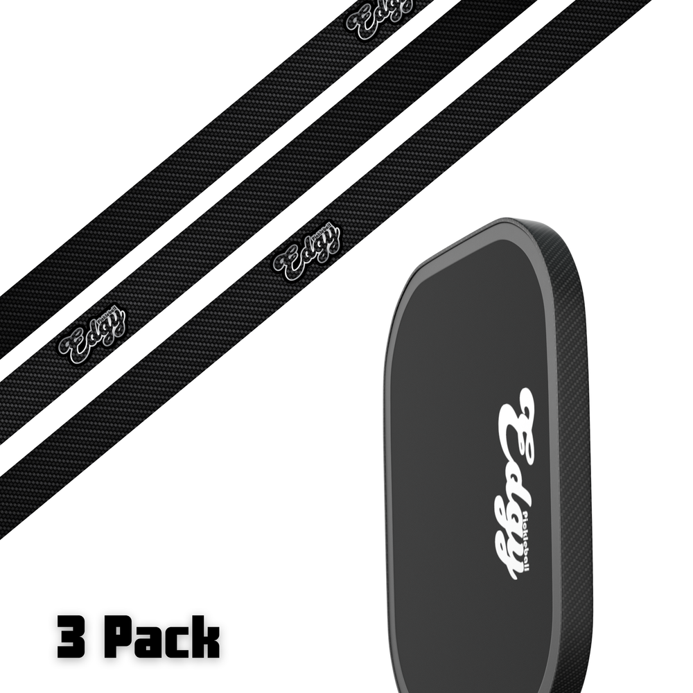 Carbon Fiber Lite Edge Tape (3 pack) - Pickleball Paddle Edge Tape