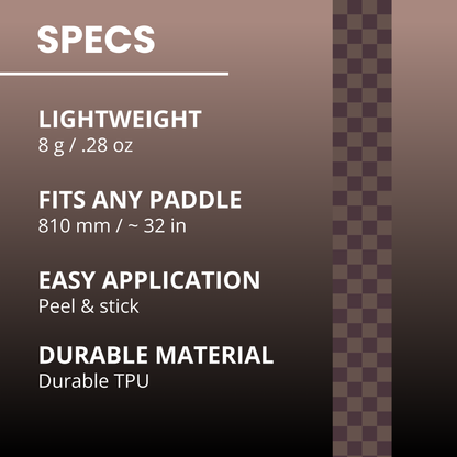 Cocoa Checkers Edge Tape (3 pack) - Pickleball Paddle Edge Tape