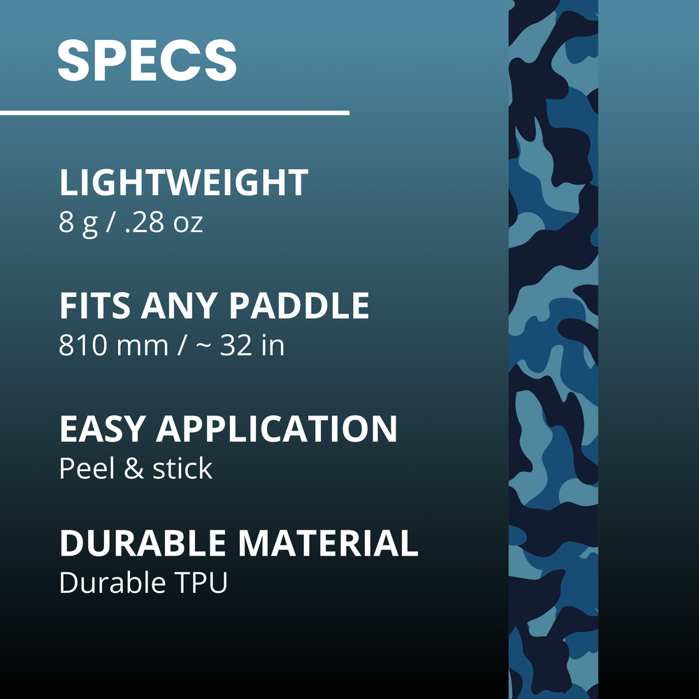 Blue Camo Edge Tape (3 pack) - Pickleball Paddle Edge Tape