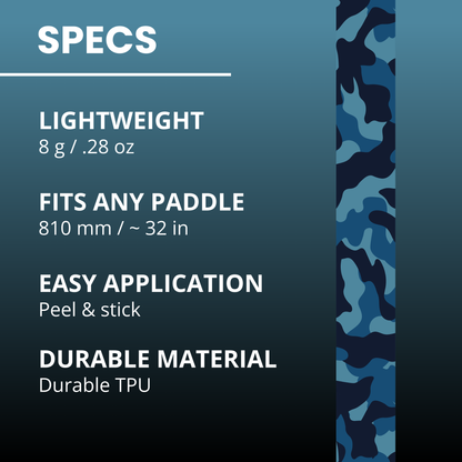 Blue Camo Edge Tape (3 pack) - Pickleball Paddle Edge Tape