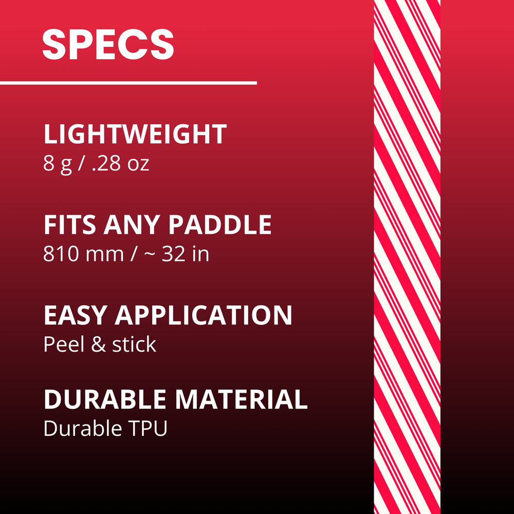 Candy Cane Edge Tape (3 pack) - Pickleball Paddle Edge Tape