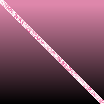 Pink Graffiti Edge Tape (3 pack) - Pickleball Paddle Edge Tape