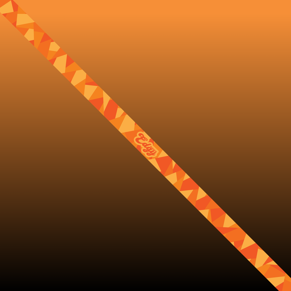 Abstract Orange Edge Tape (3 pack) - Pickleball Paddle Edge Tape