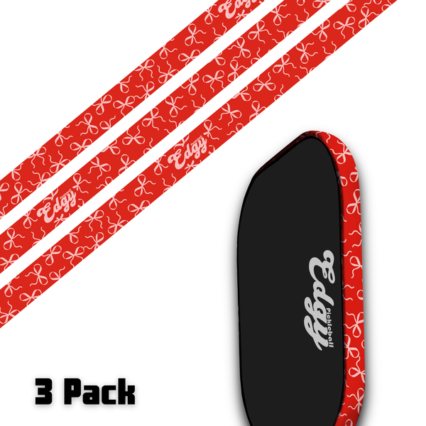 Pink Bows Edge Tape (3 pack) - Pickleball Paddle Edge Tape – Edgy
